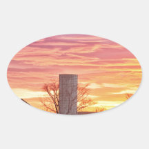 Early Country Morning Sunrise Sticker