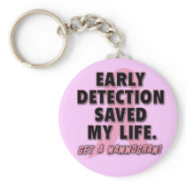 Early Detection Saves Lives Breast Cancer Design Key Chain