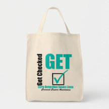 Early Detection Saves Lives - Cervical Cancer Tote Bag