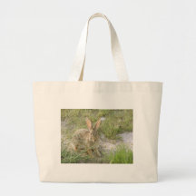 Early Evening Bunny Canvas Bags