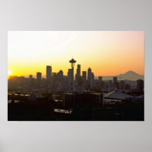 Early Evening In City Poster