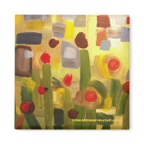 Early Garden Magnet  www.kimandersonart.com