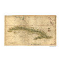 Early Island Of Cuba Map 1639 posters