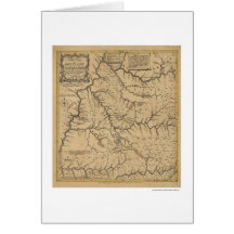Early Kentucky Map - 1784 Greeting Cards
