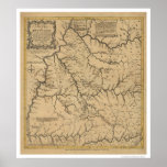 Early Kentucky Map - 1784 Posters