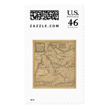 Early Kentucky Map - 1784 Stamps