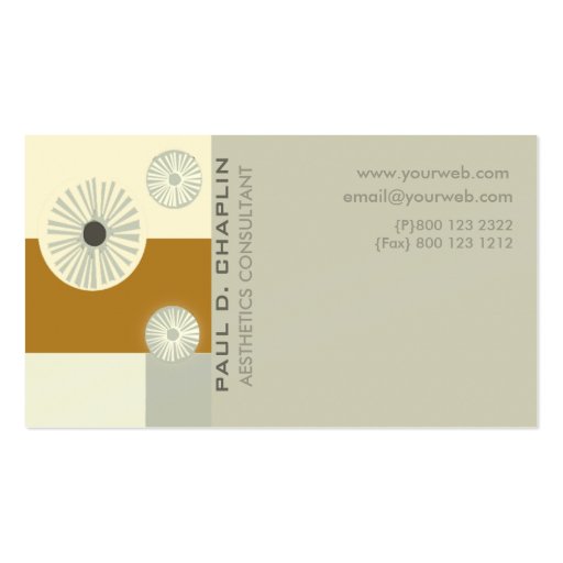 Early Modern Contemporary Art Style Edgy Business Cards