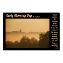 Early Morning Fog, By Erin Root Poster posters by erinrootphotos Early Morning Fog, By Erin Root Poster posters
