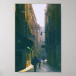 Early Morning in Venice, Italy Alley Street Poster