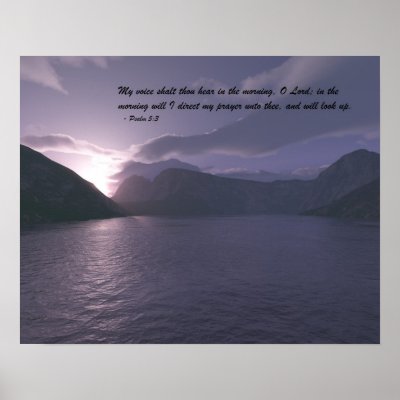 Early Morning with Verse Poster by jasonmit