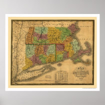 Early Railroad Map 1831 Posters
