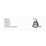 Early Rattle Iron Profile Card Business Card Early Rattle Iron Profile Card Business Card