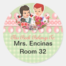Early Reader Childrens I.D. Adhesive Bookplate - Stickers