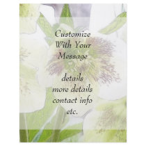 Early Spring Blooms - Hellebores! Custom Flyer
