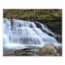 Early Spring Evening At The Waterfalls. Photo