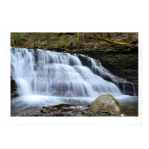 Early Spring Evening At The Waterfalls. Poster