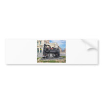 Early Steam Locomotive in Cartagena. Bumper Sticker