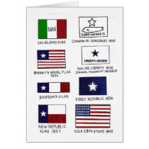 Early Texas Flags cards