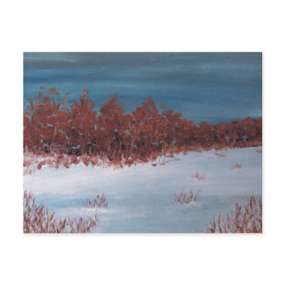 early winter postcard by rippleart