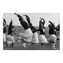 Early women cheerleaders at UW posters