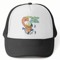 early worm catches the bird funny cartoon mesh hats