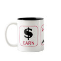 Earn. Mow. Grill. mugs