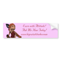 Earn With Attitude BumperSticker2