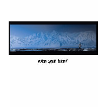 earn your turns t-shirts by raison_detre earn your turns t-shirts