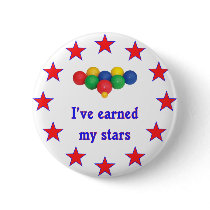 Earned My Stars Bocce Ball Buttons
