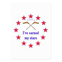 Earned My Stars Hockey Business Card