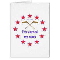 Earned My Stars Hockey Greeting Card