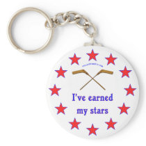 Earned My Stars Hockey Key Chain