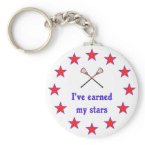 Earned My Stars Lacrosse Key Chain