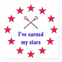 Earned My Stars Lacrosse Posters