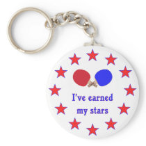 Earned My Stars Ping Pong Keychains