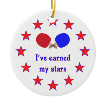Earned My Stars Ping Pong Christmas Tree Ornament