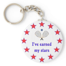 Earned My Stars Racquetball Keychains