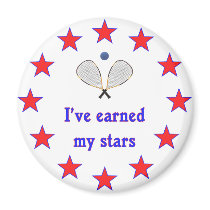 Earned My Stars Racquetball Fridge Magnets
