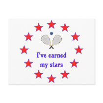 Earned My Stars Racquetball postcards