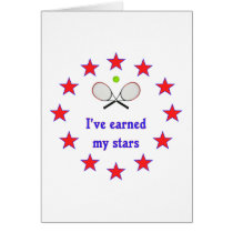 Earned My Stars Tennis Card