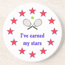 Earned My Stars Tennis Drink Coasters