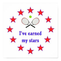 Earned My Stars Tennis Posters