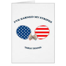 Earned My Stripes Table Tennis Greeting Card