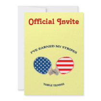 Earned My Stripes Table Tennis Invites