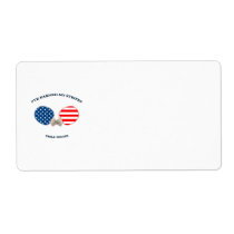 Earned My Stripes Table Tennis Personalized Shipping Labels