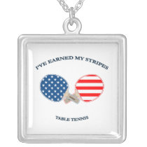 Earned My Stripes Table Tennis Custom Necklace