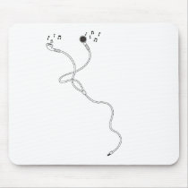 Earphones Mouse Pad