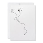 Earphones with Music Notes Invitation