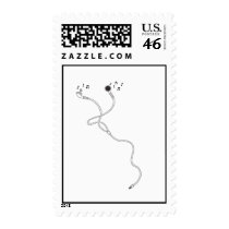 Earphones with Musical Notes Postage