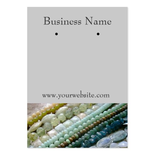 Earring Cards Business Card Templates (front side)